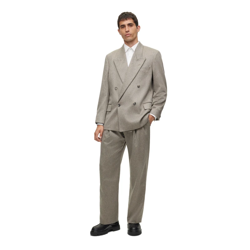 Image of Boss Mens Professional Tailored Suit Silver male 40 (50)