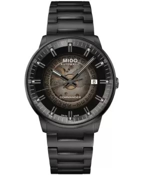 Image of Mido Commander Gradient Black Dial Black Steel Mens Watch M021.407.33.411.00 M021.407.33.411.00