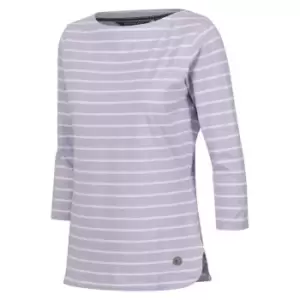 Image of Regatta Bayla three quarterSleeve Top - PstlLil/WhSt