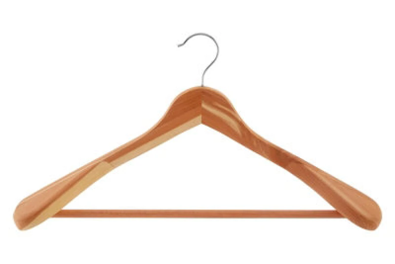 Image of Premier Housewares The Dandy Sparrow Cedar Wood Trouser Rail Clothes Hanger Natural