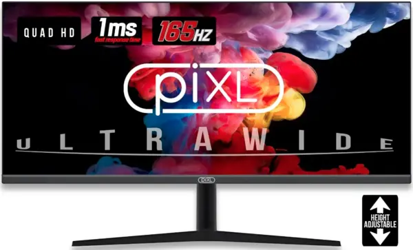 Image of PiXL 34" CM34G3 UltraWide Quad HD IPS Gaming LED Monitor