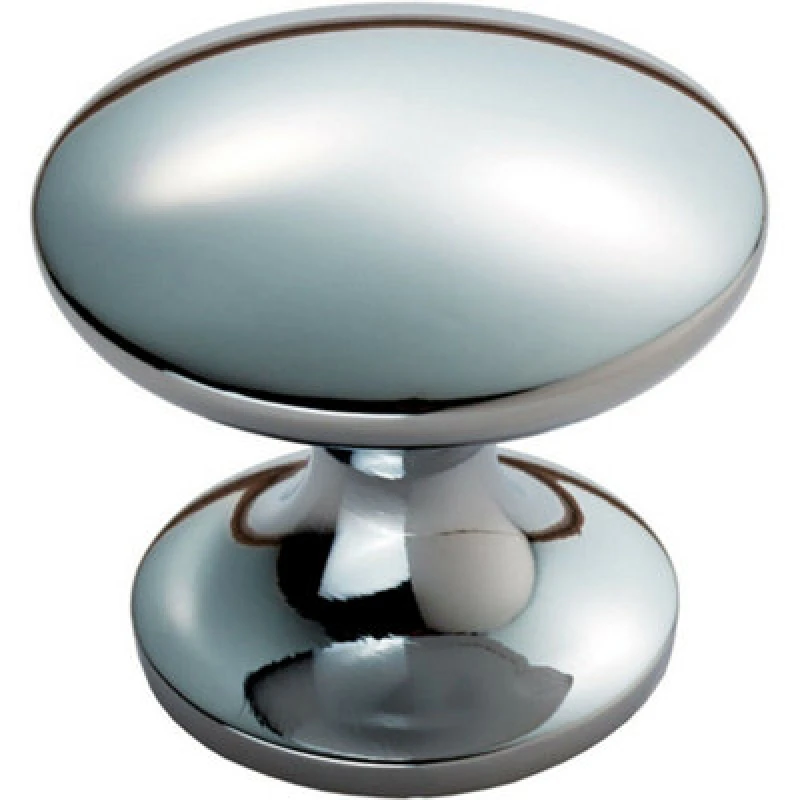 Image of Loops Fingertip Cabinet Door Knob 30mm Diameter Polished Chrome Cupboard Handle Multi unisex