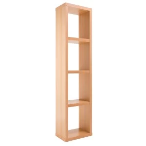 Image of Alphason Maine Slim Bookcase - Beech