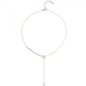 Image of Ladies Karen Millen PVD rose plating LARIAT NECKLACE