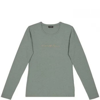Image of Emporio Armani Knitted T-Shirt Grey Size L Women