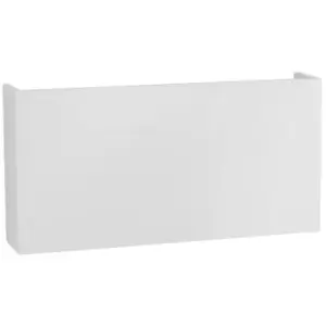 Image of Cajon 2 Light Outdoor Up Down Wall Lamp White Aluminium, Glass LED 2x5W 550Lm 3000K IP54 - Merano