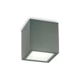 Image of Ideal Lux Outdoor Large Surface Mounted Downlight Anthracite IP54, GU10