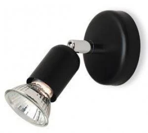 Image of 1 Light Single Spotlight Black, GU10