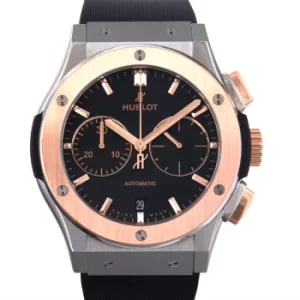 Image of Classic Fusion King Titanium Chronograph Automatic Black Dial Mens Watch