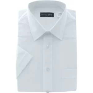 Image of Mens 16" Short Sleeve White Classic Shirt