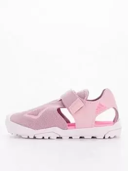 Image of adidas Terrex Kids Captain Toey Sandal, Pink/White, Size 2