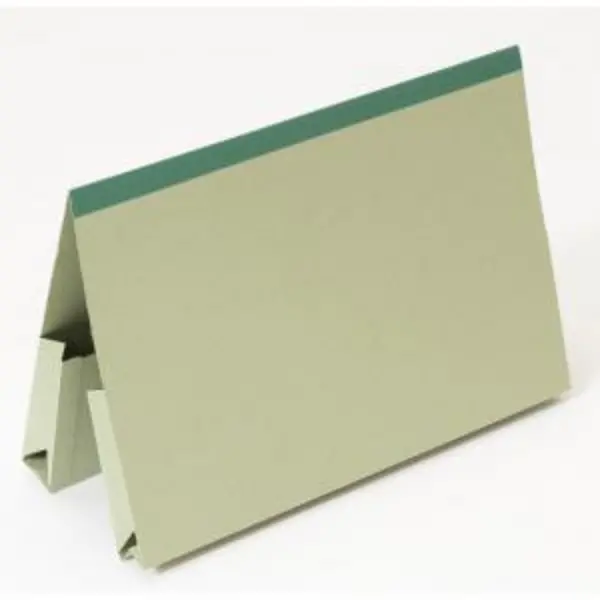 Image of Guildhall Double Pocket Legal Wallet Manilla Foolscap 315gsm Green EXR67001EX