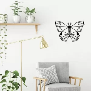 Image of Wild Butterfly Black Decorative Metal Wall Accessory