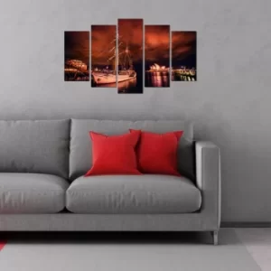 Image of 5PMX-111 Multicolor Decorative MDF Painting (5 Pieces)