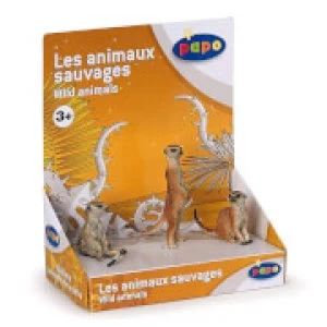 Image of Papo Wild Animal Kingdom: Display Box 3 Meerkats