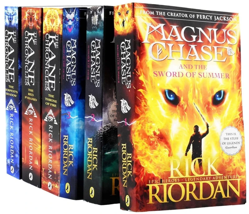 Image of The Kane Chronicles & Magnus Chase Series 6 Books Collection By Rick Riordan Rick Riordan Books