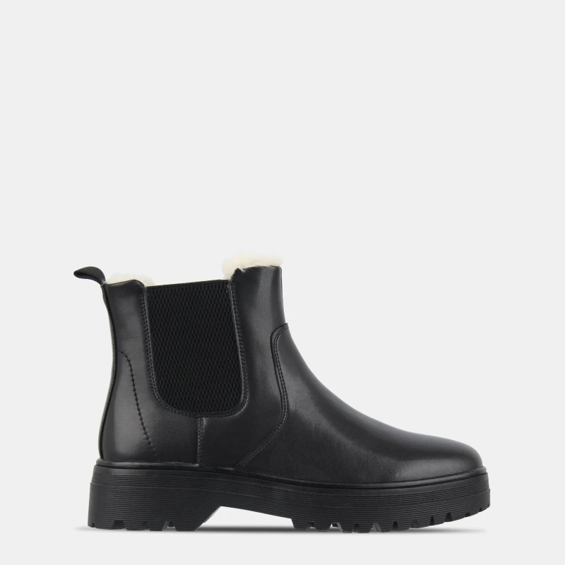 Image of Jack Wills Fur Chelsea Boots Black female 4 (37)