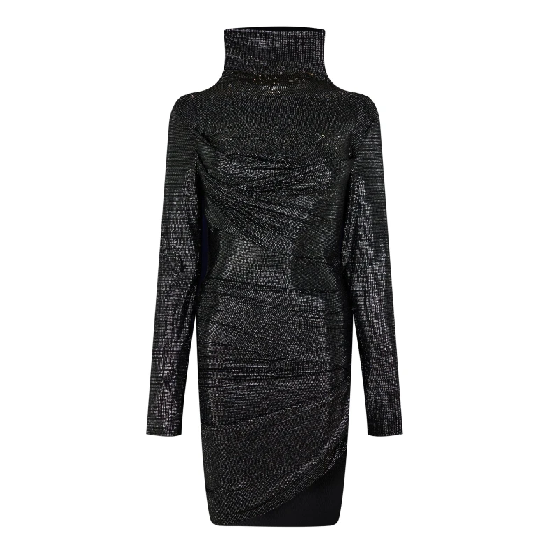 Image of Off White Womens Chinese Long Sleeve Dress Shirt Black female 6 (38)