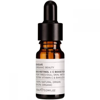 Image of Evolve Beauty Organic Beauty Bio-Retinol + C Booster 15ml - Yellow