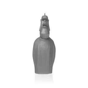 Image of Gray Matt Moai Statue Candle