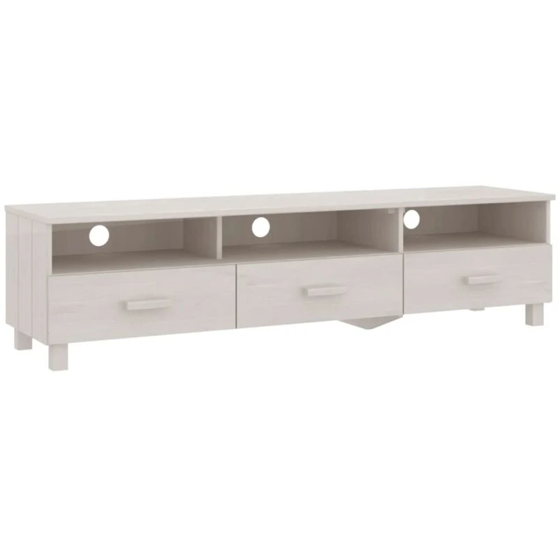 Image of VIDAXL TV Cabinet hamar White 158x40x40cm Solid Wood Pine Vidaxl 8720286818190