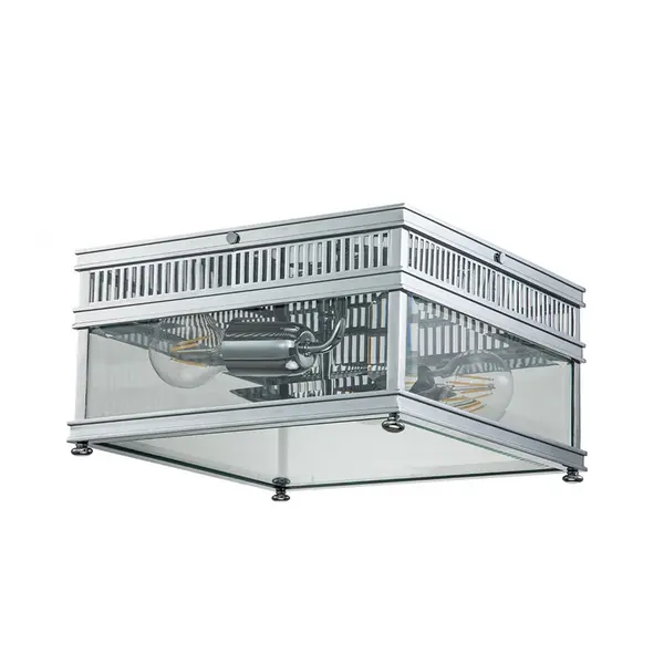 Image of Elstead Elstead Holborn Outdoor Flush Ceiling Light - Polished Chrome