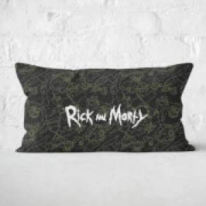 Image of Rick And Morty Rectangular Cushion - 30x50cm - Soft Touch