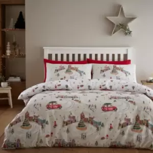 Image of Catherine Lansfield Christmas Town Bedding Set - Double