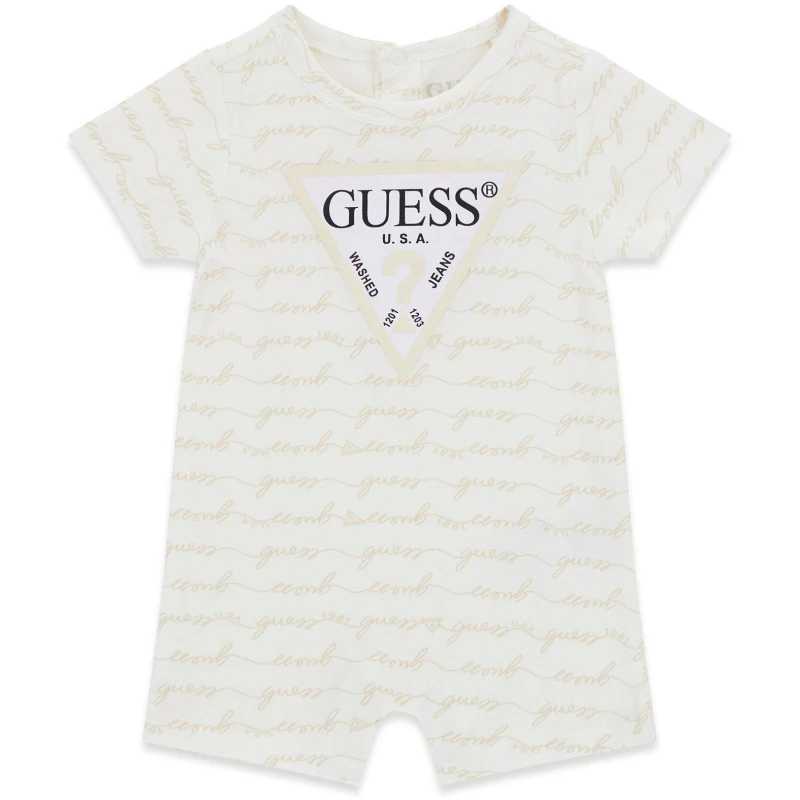 Image of Guess Guess Shortie Bb62 Sand P07C unisex 3-6 Mnth