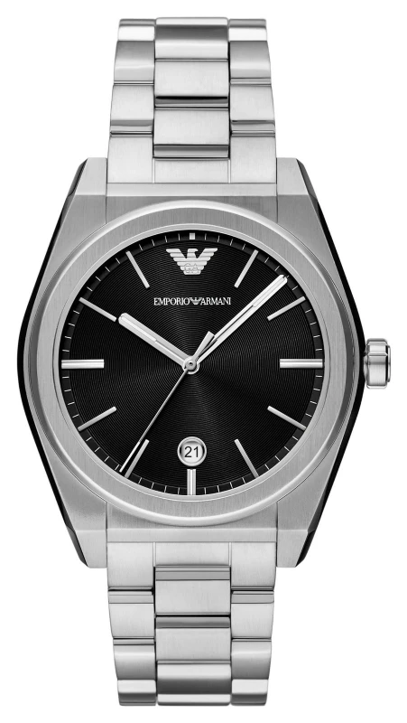 Image of Emporio Armani AR11622 Mens (41mm) Black Dial / Stainless Watch