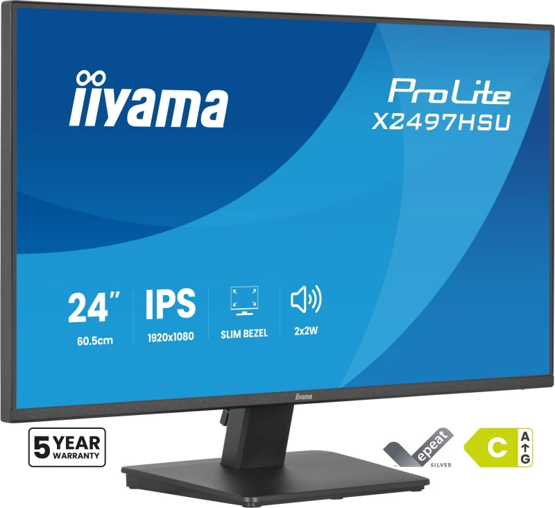 Image of iiyama ProLite X2497HSU-B1 computer monitor 60.5cm (23.8") 1920