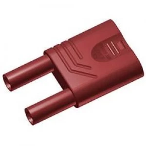 Image of Safety shorting plug Red Pin diameter 4mm SKS Hirschmann