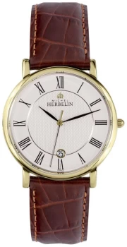 Image of Michel Herbelin 12248/P08MA Sonates 38mm White Dial Watch