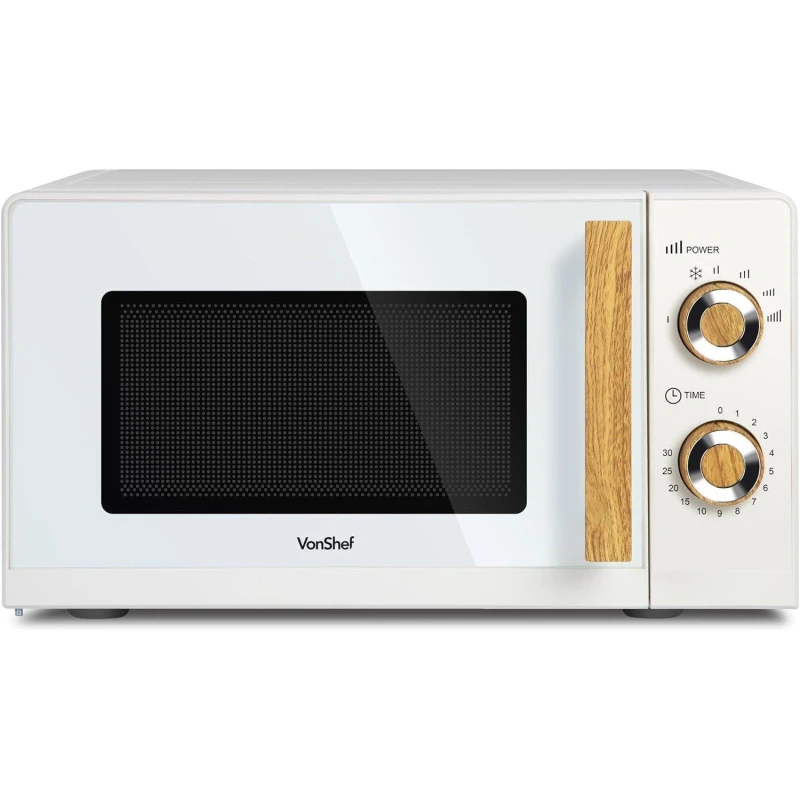 Image of VonShef VonShef Microwave 20L 700W Compact Solo Microwave Cream unisex One Size