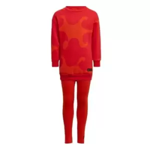 Image of adidas Marimekko Set Kids - Collegiate Orange / Lush Red