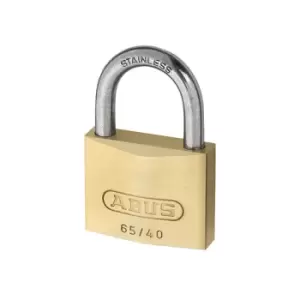 Image of ABUS 28936 65IB/50mm Brass Padlock Stainless Steel Shackle Carded