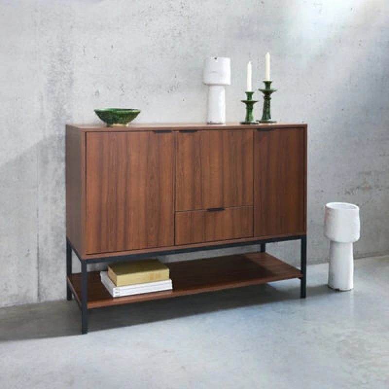 Image of sweeek 3-door Walnut Sideboard Walnut
