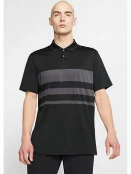 Image of Nike Golf Dry Vapor Stripe Polo - Black