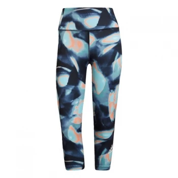 Image of adidas FeelBrilliant AEROREADY You for You three quarter Printed Sp - Legend Ink / Orbit Violet