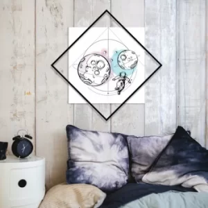 Image of Future Walk Multicolor Decorative MDF Painting