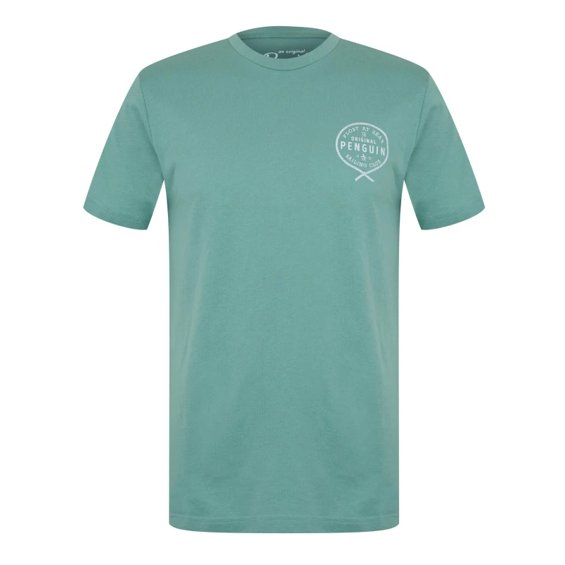 Image of Original Penguin Crest Tee - Green Green S