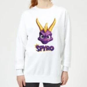 Image of Spyro Face Womens Sweatshirt - White - 5XL