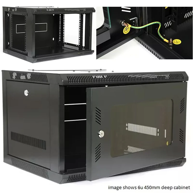 Image of FDL COMBOW 9U 19" CABINET (530W x 450D) - GLASS DOOR