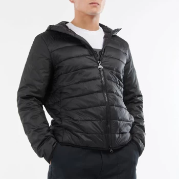 Image of Barbour International Mens Hooded Dulwich Quilt Jacket - Black - M
