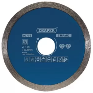 Image of Draper Continuous Diamond Blade, 115mm