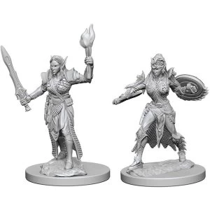 Image of Pathfinder Deep Cuts Unpainted Miniatures Elf Female Fighter