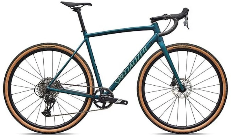 Image of Specialized 2026 Crux DSW Comp Gravel Bike 58 Emerald Metallic/Fjord Metallic - Cycles UK