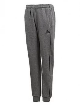 Image of Adidas Youth Core 18 Tracksuit Bottoms - Grey