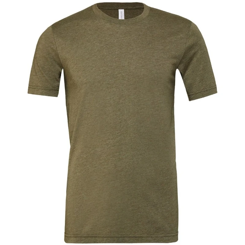 Image of Bella + Canvas Mens Heather Cvc Short Sleeve T-Shirt in Olive Size: 2XL Olive Male 2XL