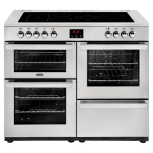 Image of Belling 444444096 Cookcentre 110E Professional 110cm Electric Range Cooker - Stainless Steel 444444096 Stainless steel
